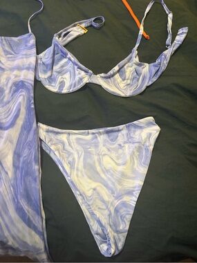 Ara Lavender Marble Swim Bikini & Slip